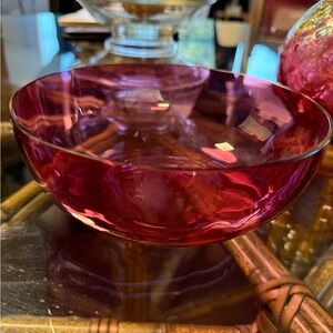 Fenton Cranberry Bowl